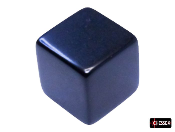 Blank Dice: 15mm d6 Opaque Black
