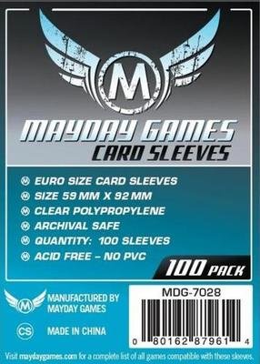 Euro Card Sleeves, Blue Label (100/pack) 59 X 92 MM