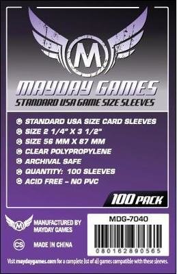 Standard USA Size Sleeves, Purple Label (100/pack) 56 X 87 MM