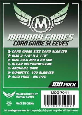 Card Game Sleeves, Green Label (100/pack) 63.5 X 88 MM