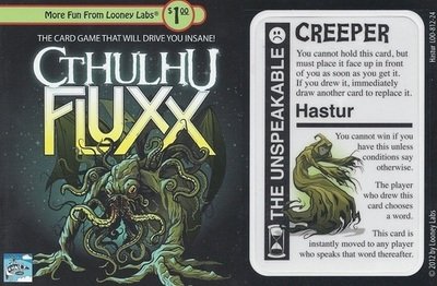 Cthulhu Fluxx: Hastur The Unspeakable Promo Card