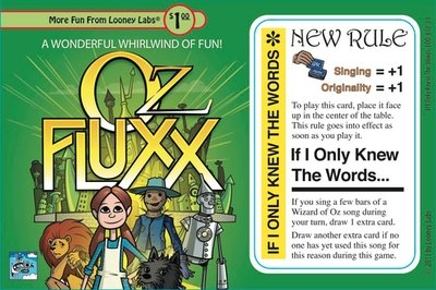 Oz Fluxx: If I Only Knew the Words... Promo Card