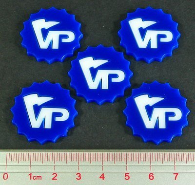 Deluxe Victory Point Tokens (5) - Blue