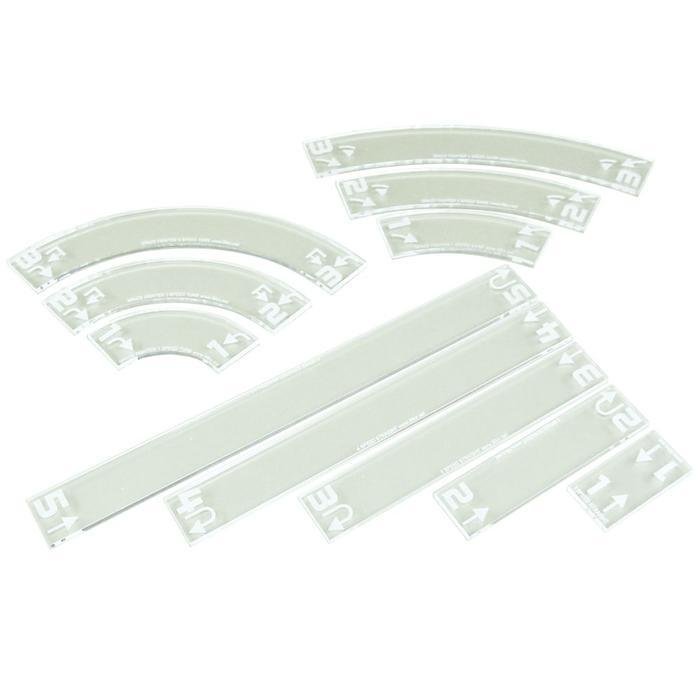 Space Fighter Deluxe Gauge Set, Clear (11)