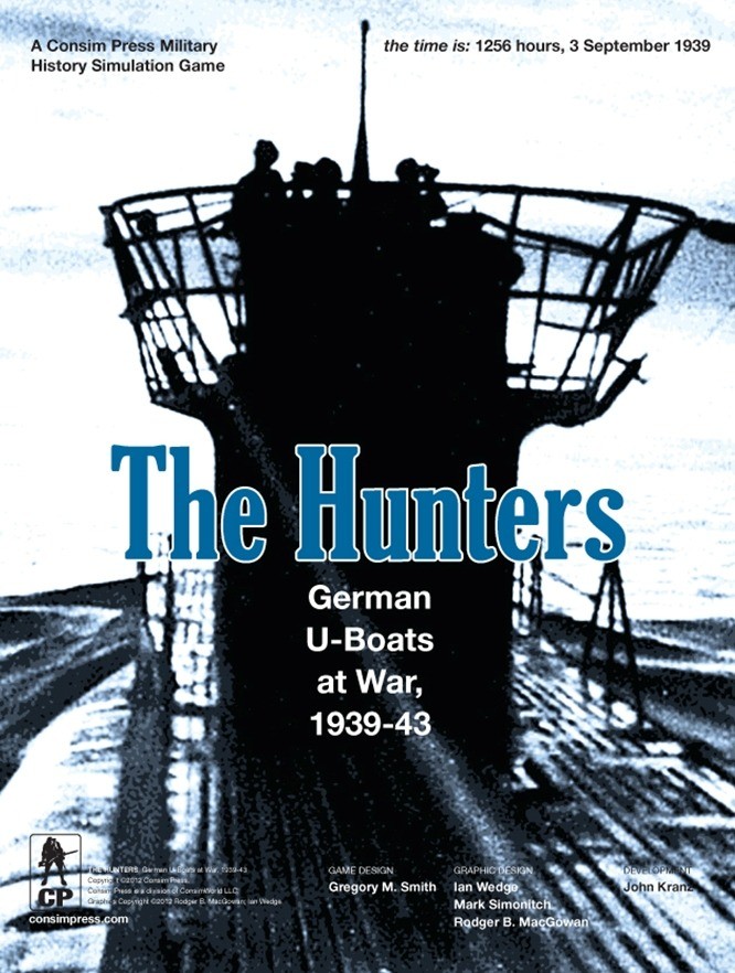 The Hunters: German U-Boats at War, 1939-43 - Solitaire Wargame