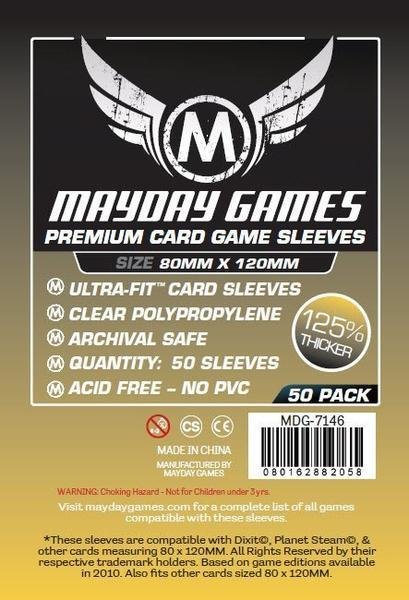 Magnum Gold Ultra-Fit Premium Sleeves (50/pack)  80 X 120 MM