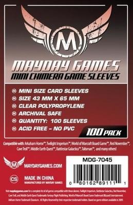 Mini Chimera Sleeves, Red Label (100/pack) 43 X 65 MM