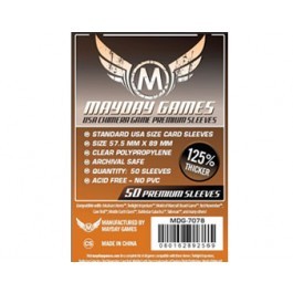 USA Chimera Sleeves, Dark Orange Label Premium (50/pack) 57.5 X 89 MM