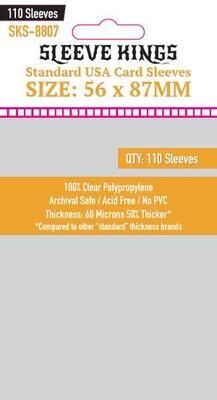 Sleeve Kings Card Sleeves: Standard USA 56x87mm, 110 / pack