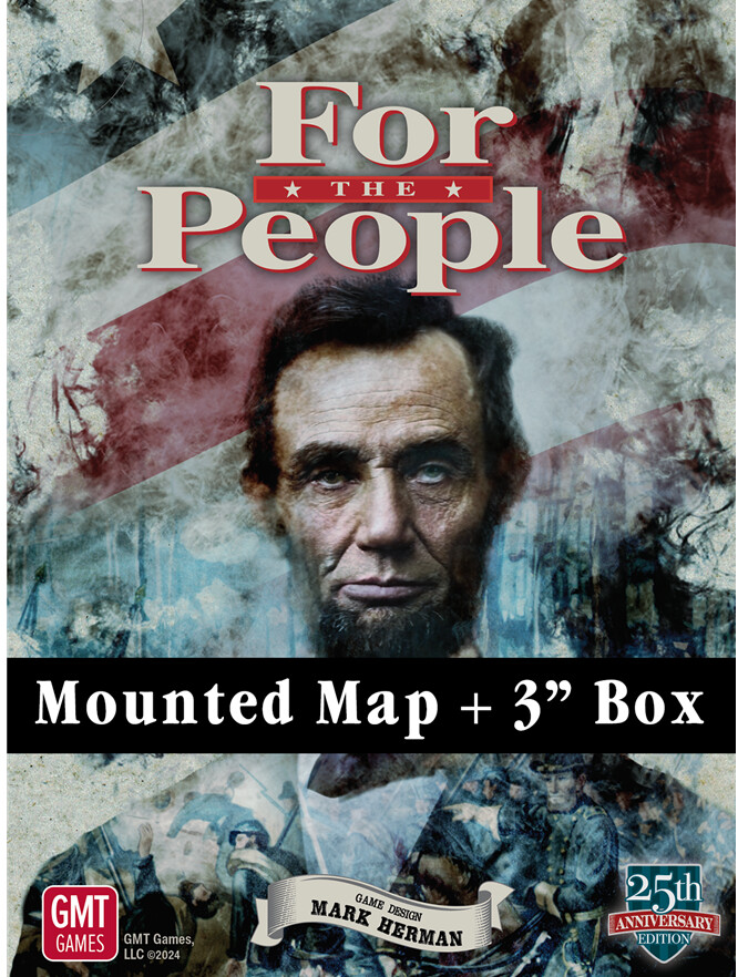 For the People: The American Civil War 1861 - 1865 - 3" Box and Mounted Map Set Only
