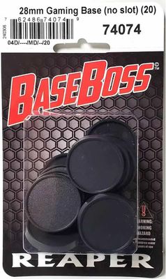 Reaper: 28mm Round Gaming Base (20)