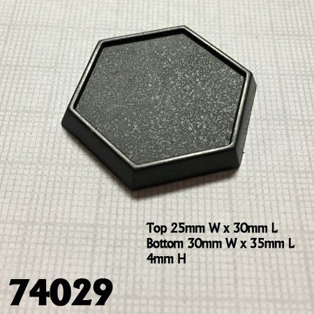 Reaper: 1-inch Hex Gaming Base (20)