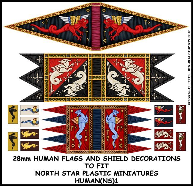 Oathmark: Human Banners and Shields Transfers