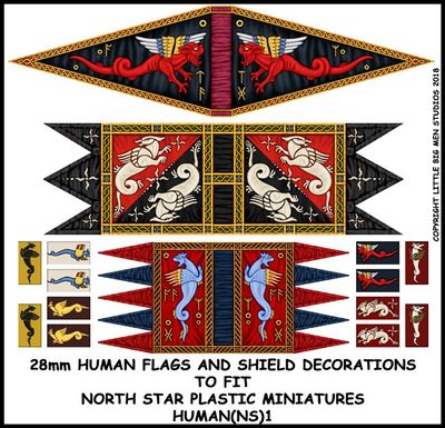 Oathmark: Human Banners and Shields Transfers