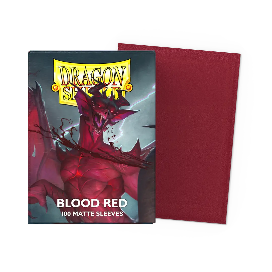 Dragon Shield Matte Card Sleeves 100ct Blood Red
