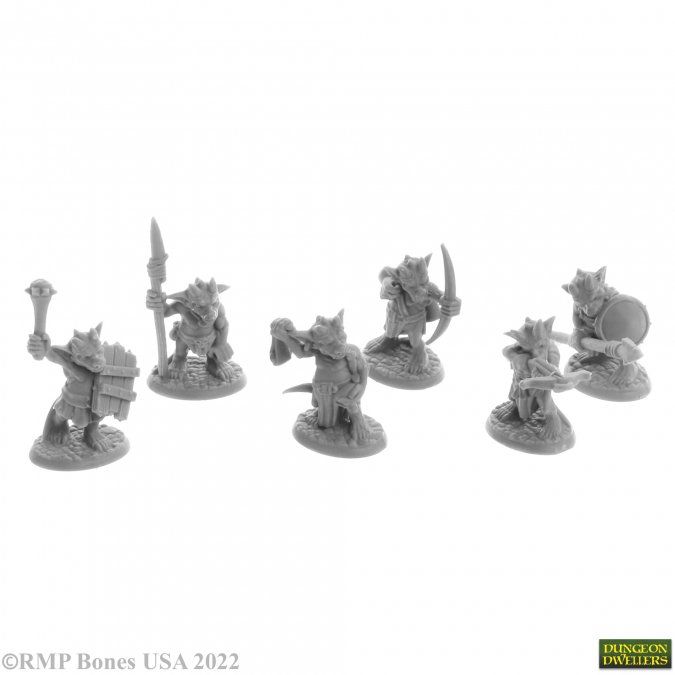 Bones USA Dungeon Dwellers: Ratpelt Kobold Warriors (6)