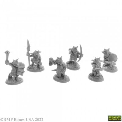 Bones USA Dungeon Dwellers: Ratpelt Kobold Warriors (6)