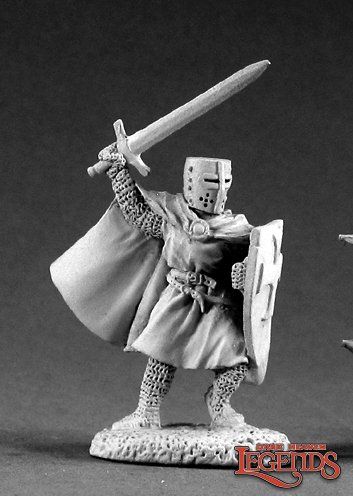 Dark Heaven Legends: Templar Knight with Sword and Shield