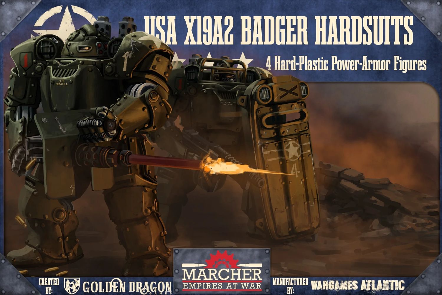 Marcher: USA X19A2 Badger Hardsuits