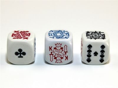 Single Dice: d6 16mm Opaque Poker