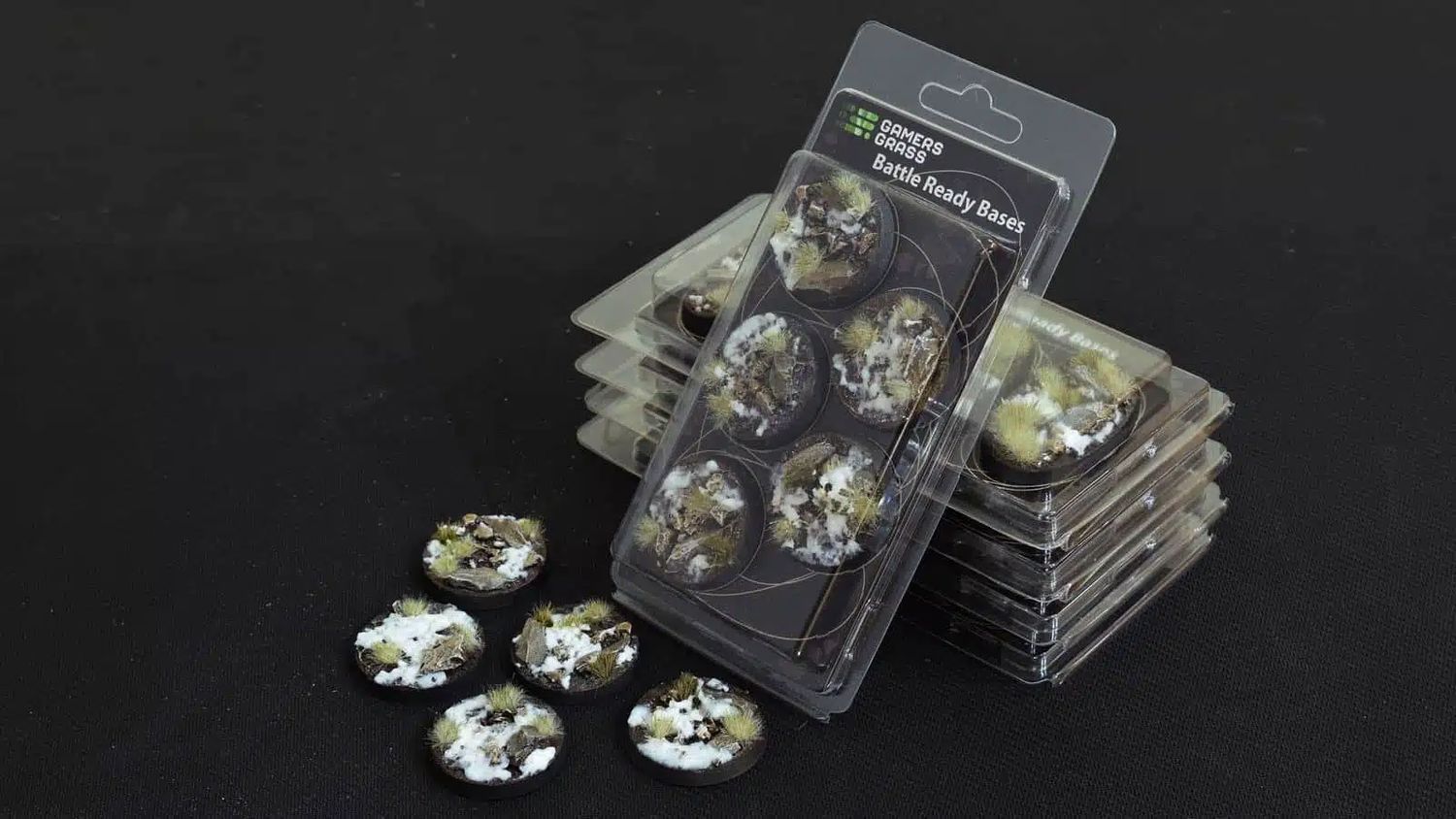 Battle Ready Bases: Winter Round 40mm (x5)