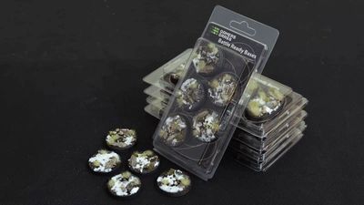 Battle Ready Bases: Winter Round 40mm (x5)