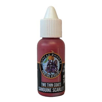 Two Thin Coats Sanguine Scarlet