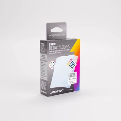 Prime Retro Sleeves 66.5mm x 94mm 50/pk (Code Retro Gray) Prime Retro Sleeves 66.5mm x 94mm 50/pk (Code Retro Gray)