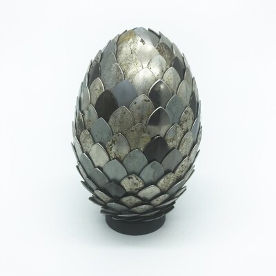 Dragon Egg - Raw steel, stainless steel, & black steel