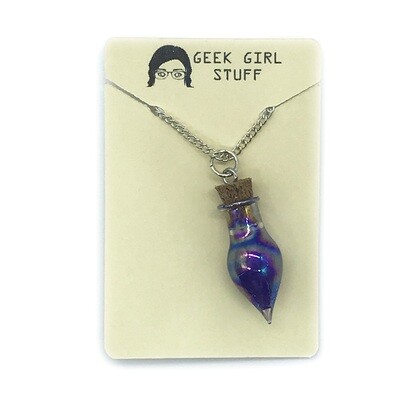 Potion Necklace - Purple, drop bottle Potion Necklace - Purple, drop bottle