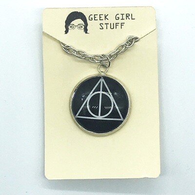 Photo Necklace - Deathly Hallows dark Photo Necklace - Deathly Hallows dark
