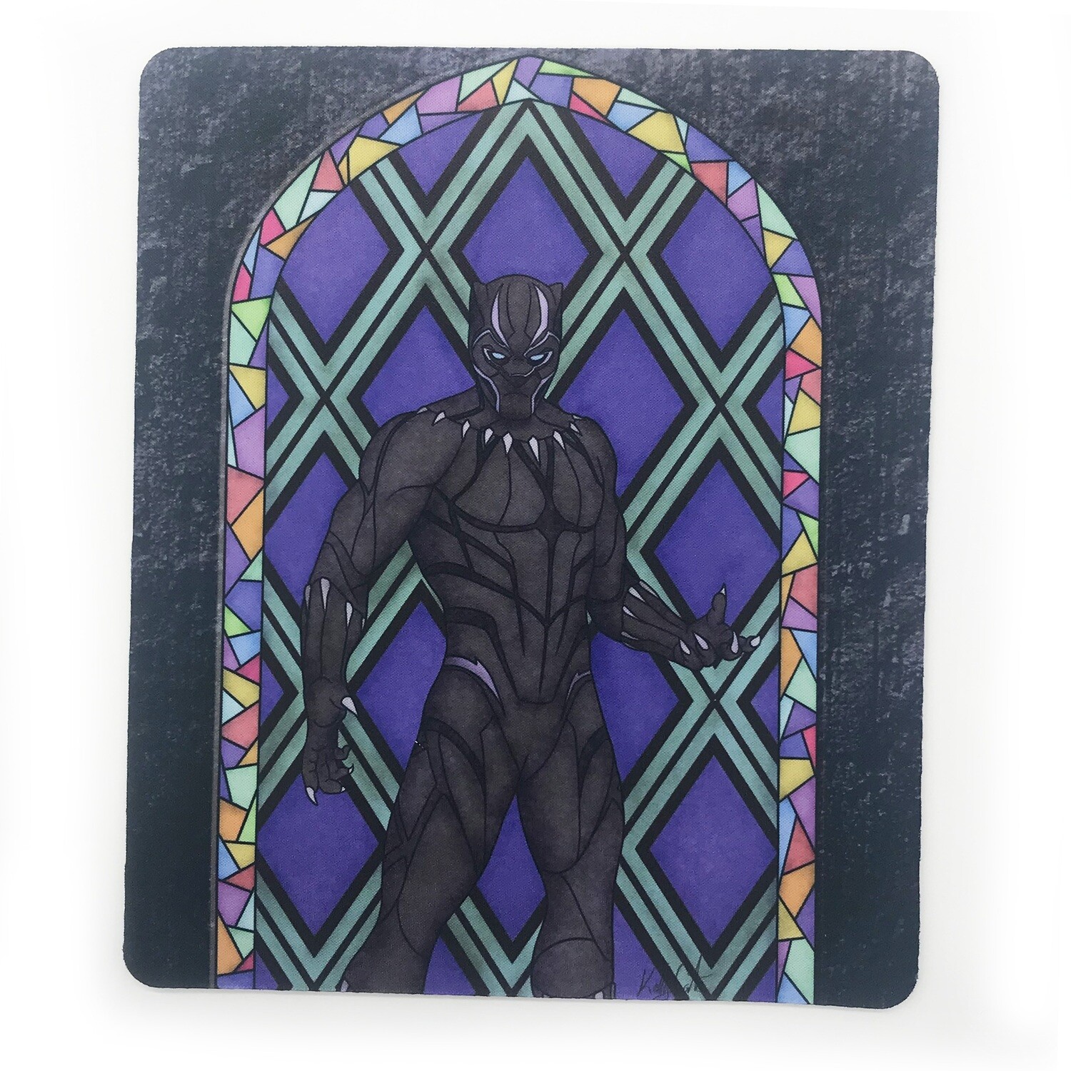 Mousepad/Game Mat - Stained Glass Tchalla