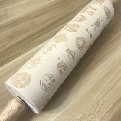 Oops! Engraved Rolling Pin - Space saga Oops! Engraved Rolling Pin - Space saga