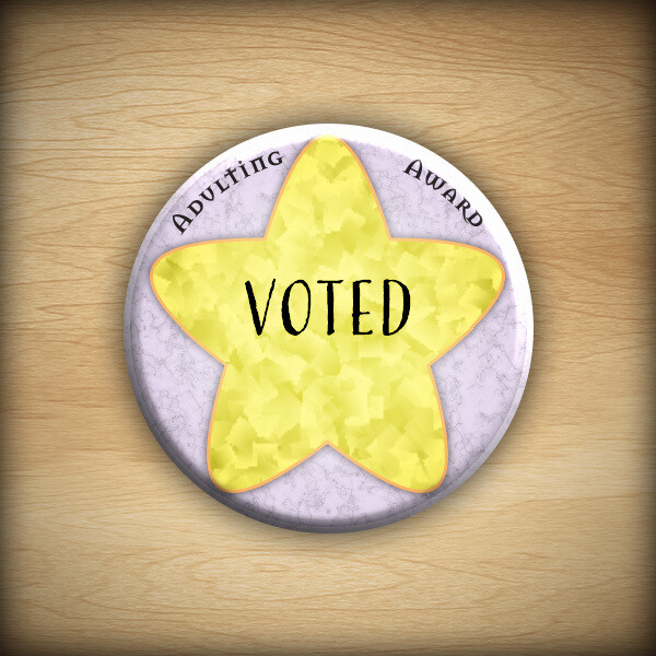 1.25&quot; Adulting award - Voted