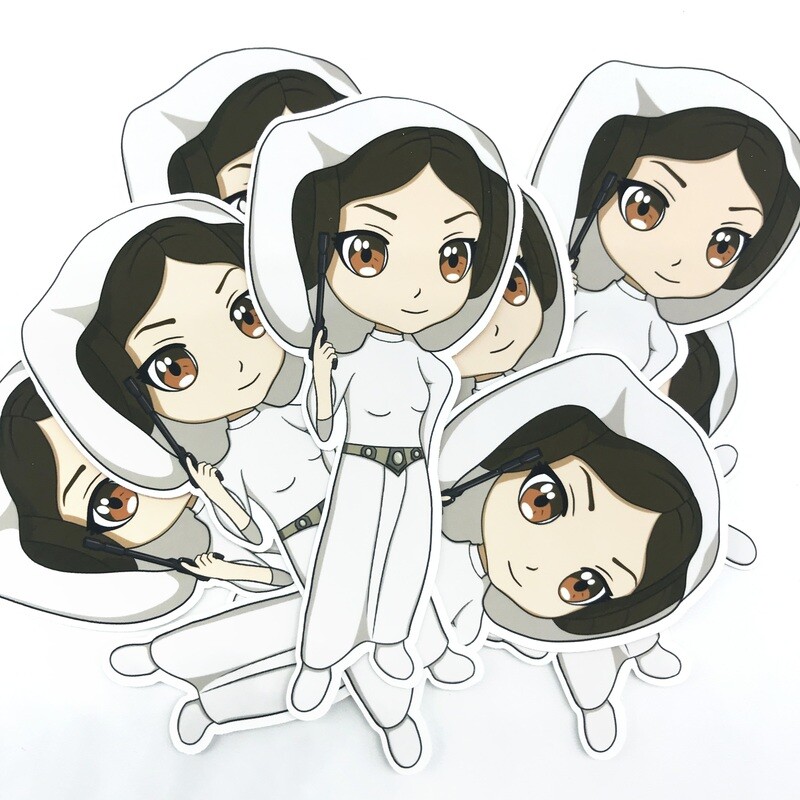 Waterproof sticker - Leia