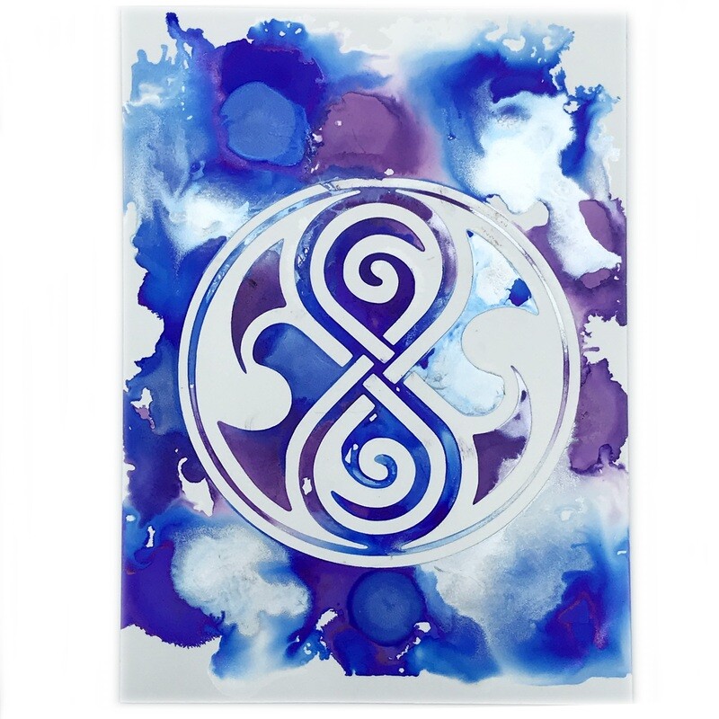 5x7" Original Seal of Rassilon painting