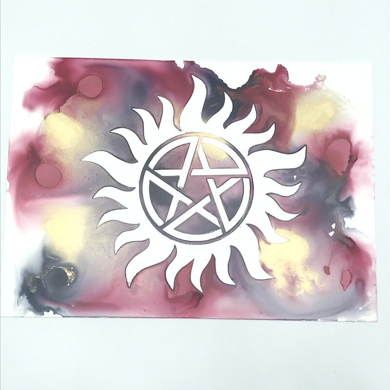 5x7" Original Anti-possession sigil painting
