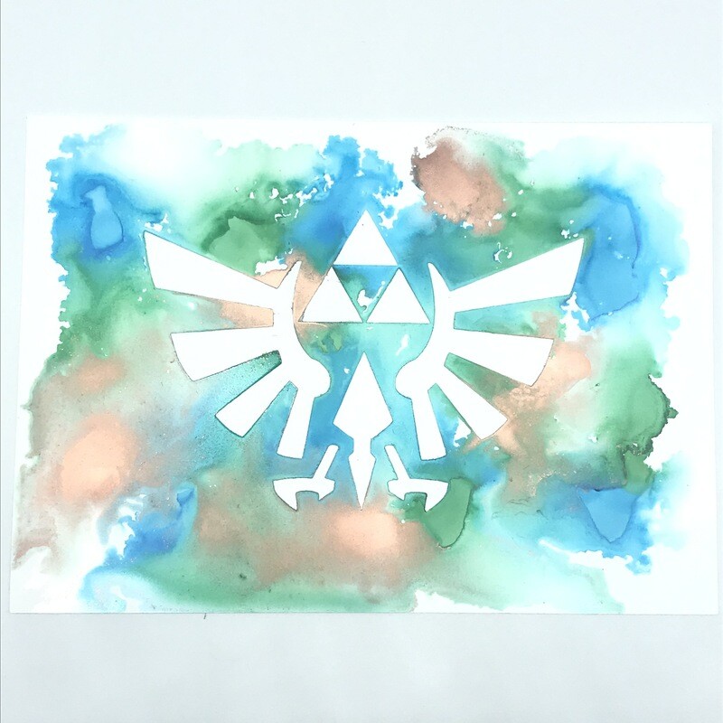 5x7" Original Triforce painting
