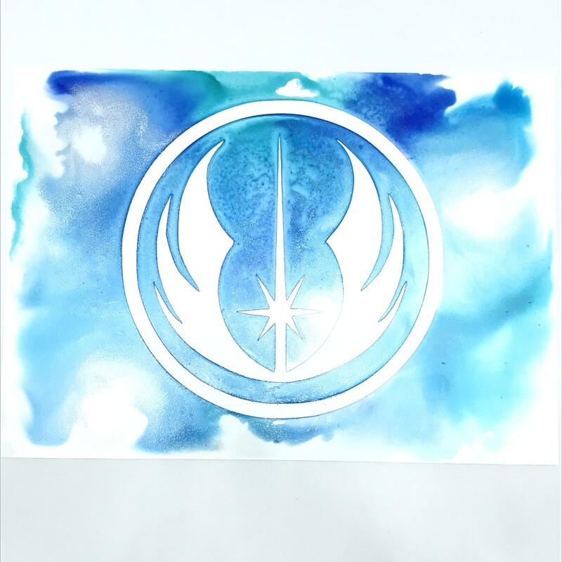 5x7" Original Knight Insignia painting