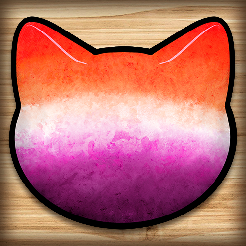 Waterproof sticker - Lesbian Pride