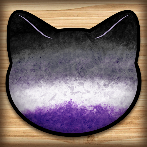 Waterproof sticker - Asexual Pride