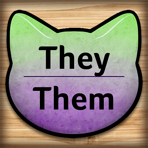 Waterproof sticker - They-Them pronouns