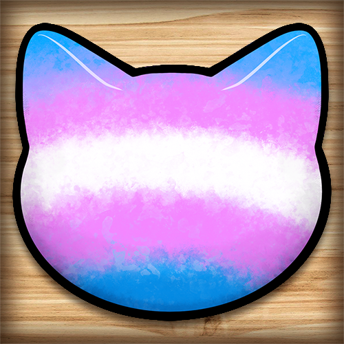 Waterproof sticker - Trans Pride