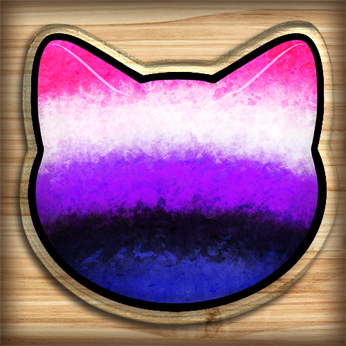 Acrylic pin - Gender Fluid Pride