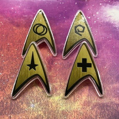 Acrylic pin - Ship Officer Emblems