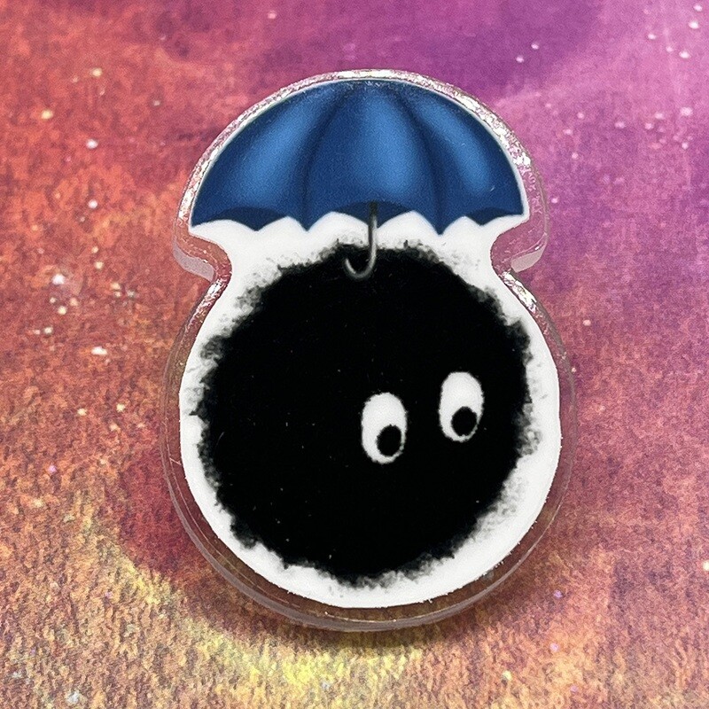 Acrylic pin - Umbrella Soot