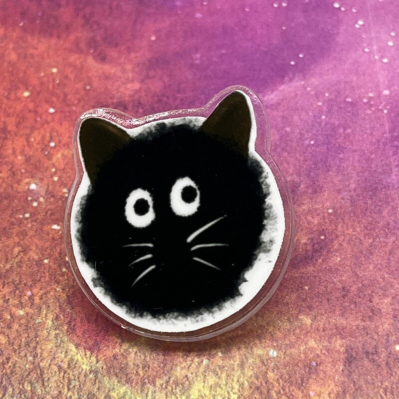 Acrylic pin - Cat Soot