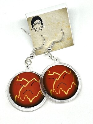 Bomb slime acrylic charm earrings