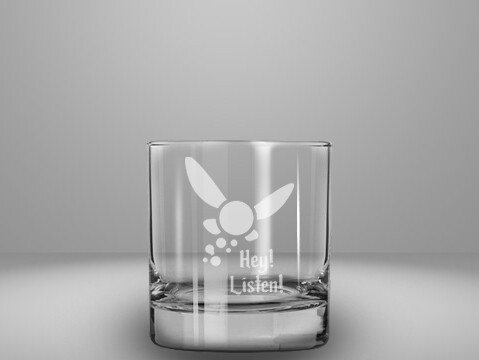 Etched 10oz rocks glass - Navi