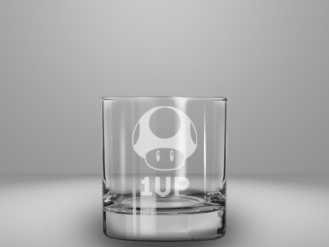 Etched 10oz rocks glass - 1 Up